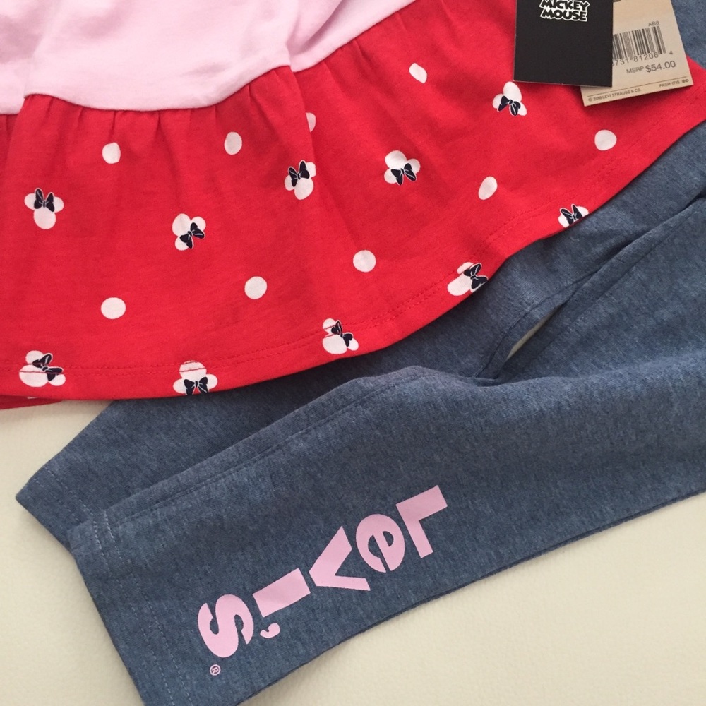 Disney by Levi’s Minnie Mouse Cute Pink Outfit - Picture 7 of 7